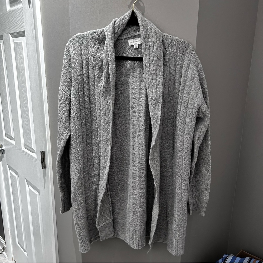 Lucky Brand Gray Cardigan-Md